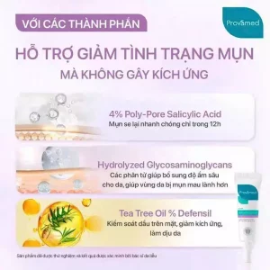 Sữa Rửa Mặt Cho Da Mụn, Da Dầu Provamed Acniclear Gotu Kola Anti Acne Cleansing 120ml Giúp Giảm Mụn Trứng Cá, Kiểm Soát Dầu Thừa Và Nuôi Dưỡng Da